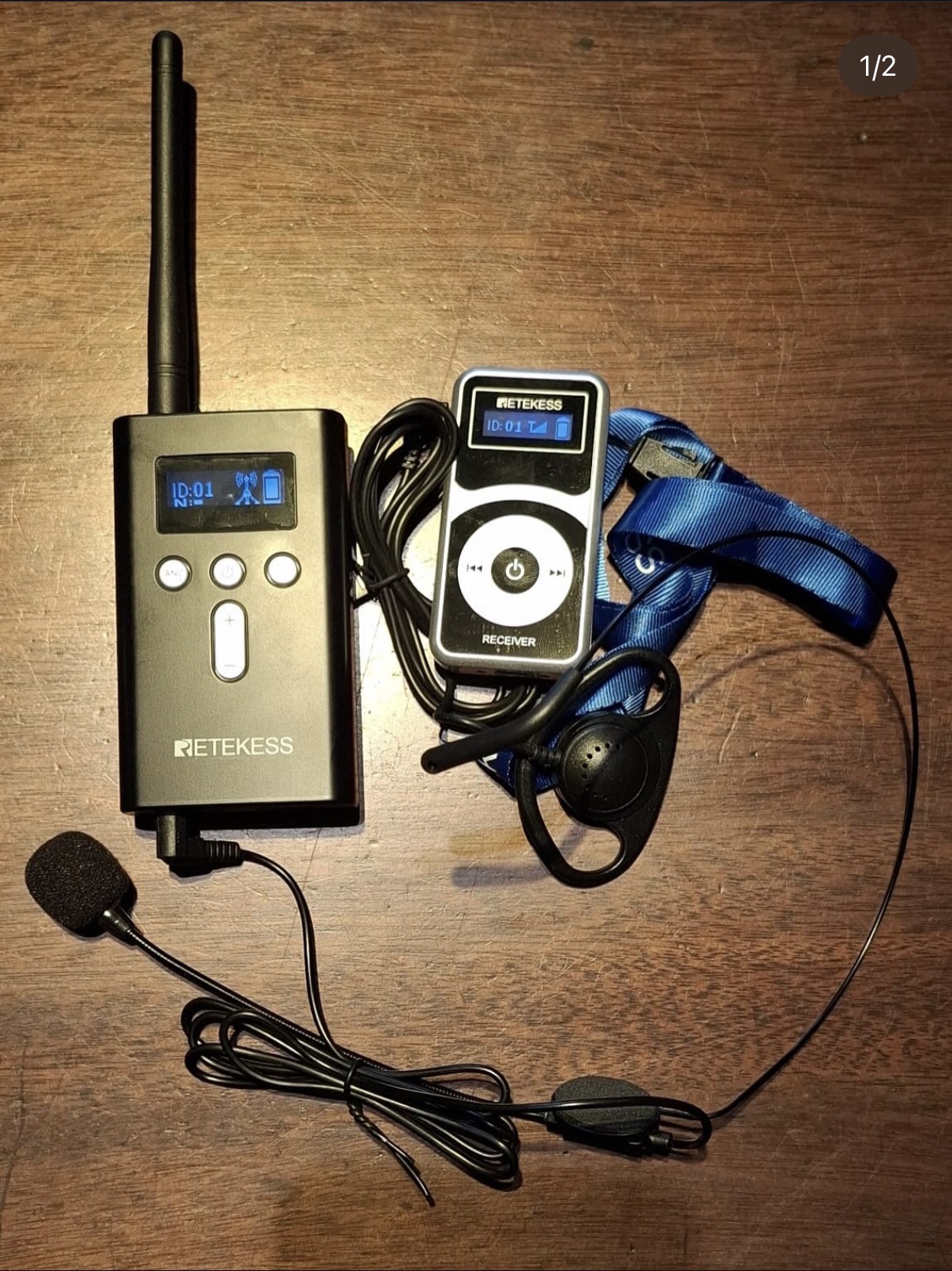Portable transmitter and receiver